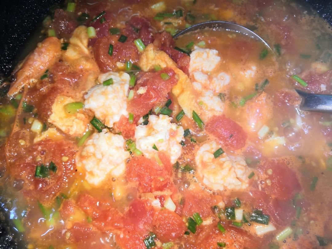 番茄虾滑汤