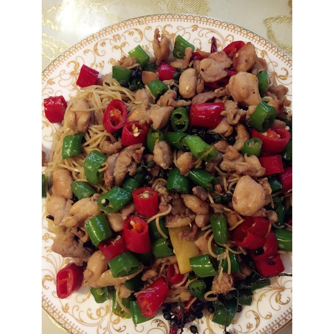 双椒鸡捞面