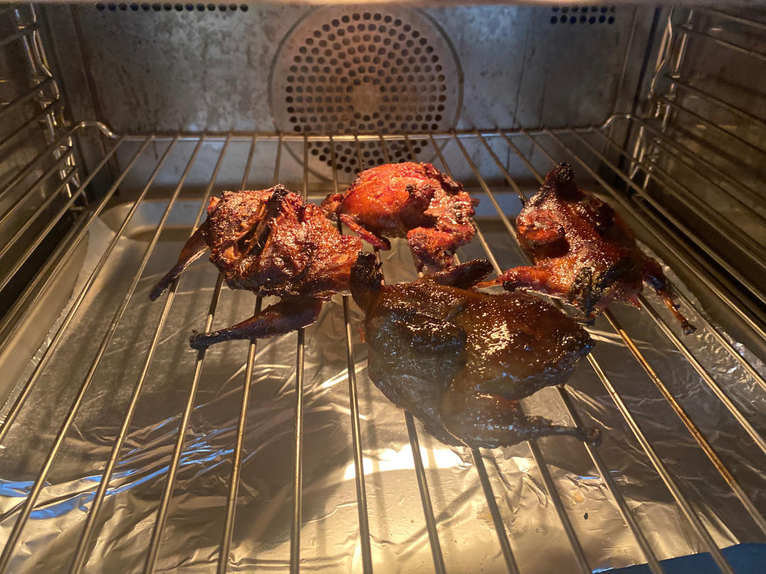 家庭版烤箱烤鹌鹑