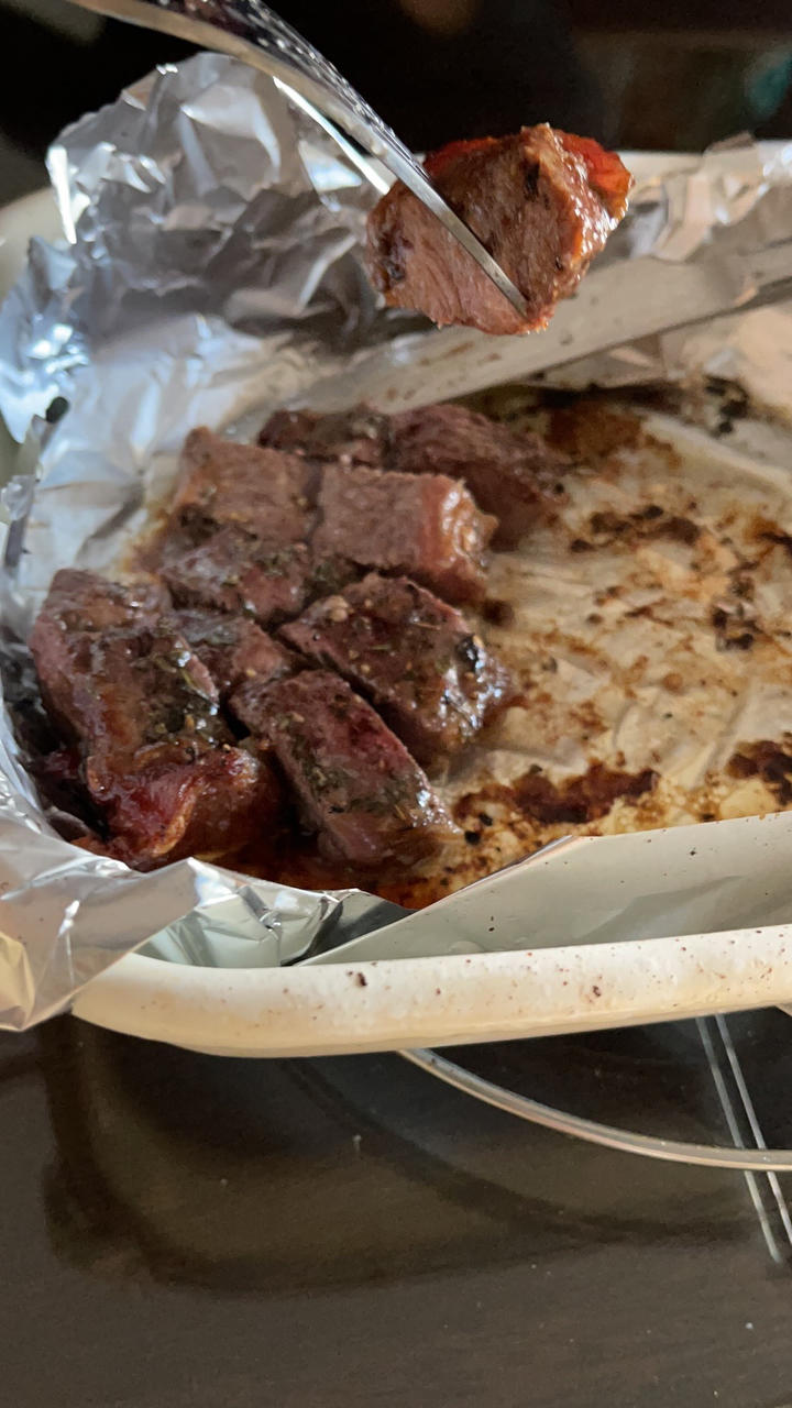 不解冻烤牛排（烤箱）