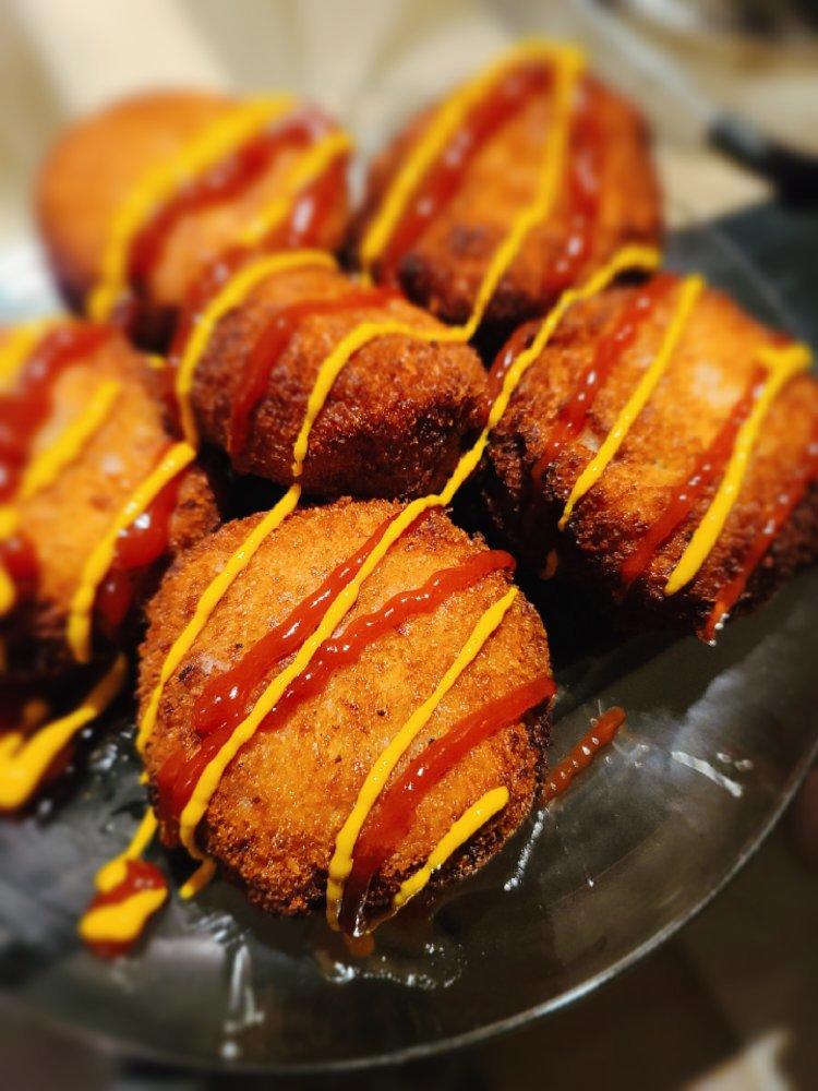 可乐饼 （肉末洋葱土豆饼）