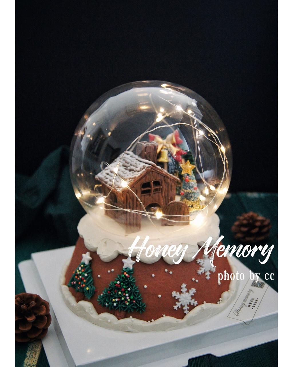 圣诞第三弹－红丝绒水晶球蛋糕