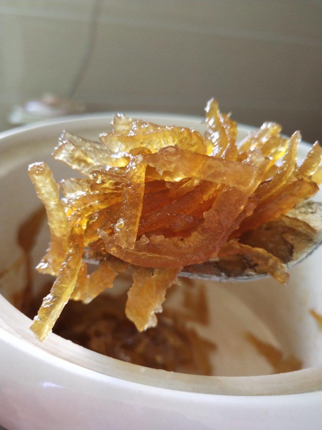 泓妈爱美食做的冰糖柚子皮