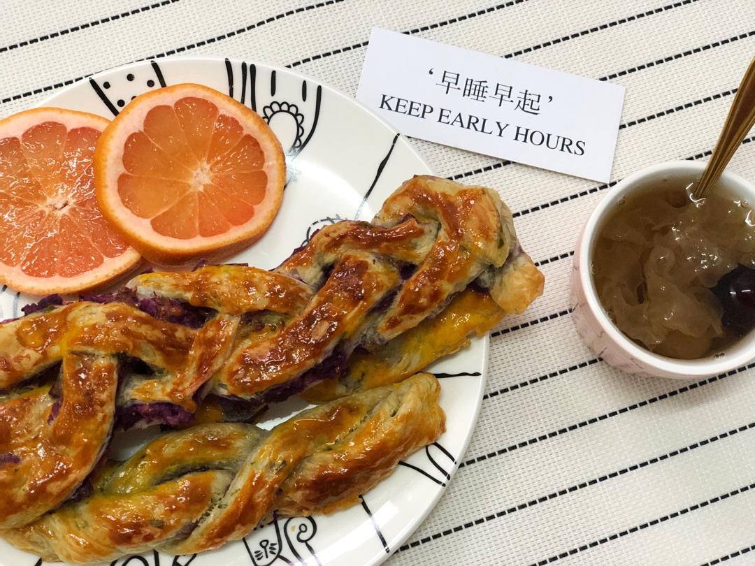 超香浓 紫薯辫子面包