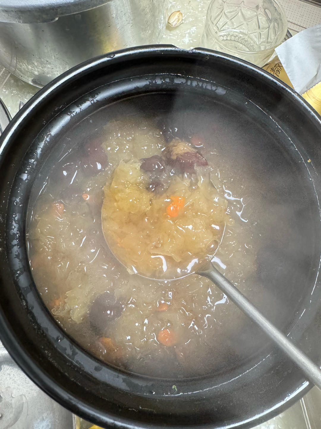 无敌好喝❗️快速熬出胶的银耳羹😋美容又养颜