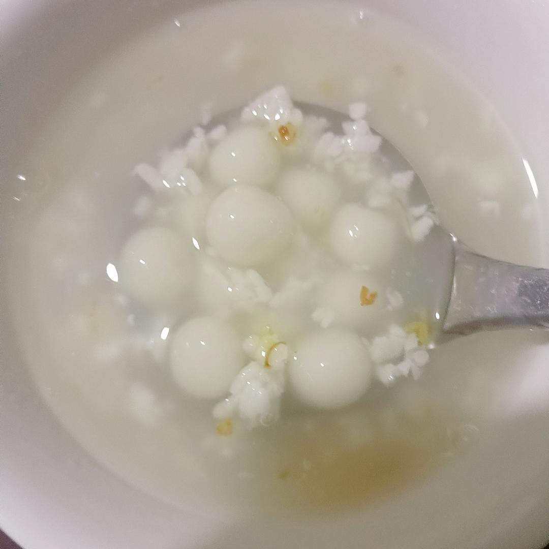 甜酒酿桂花糯米小丸子