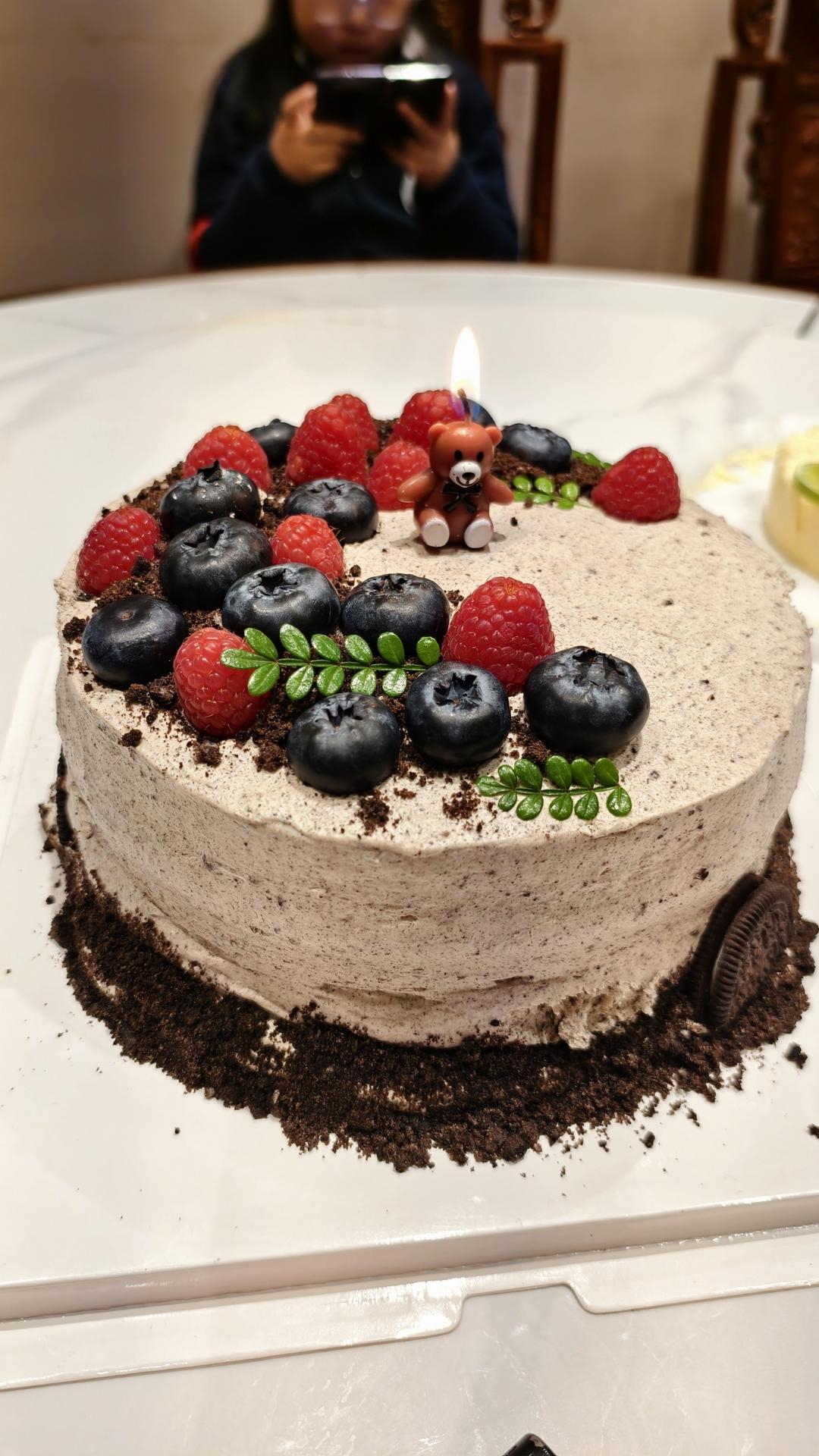 蓝莓奥利奥生日蛋糕