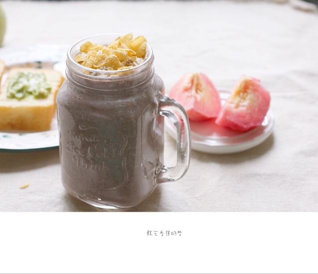红豆奶昔