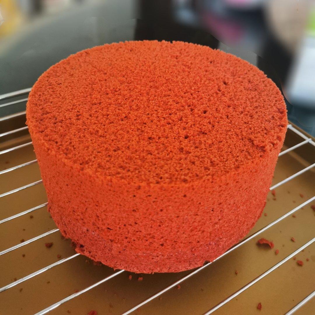 暖心红丝绒蛋糕［6寸绵软戚风版 ］