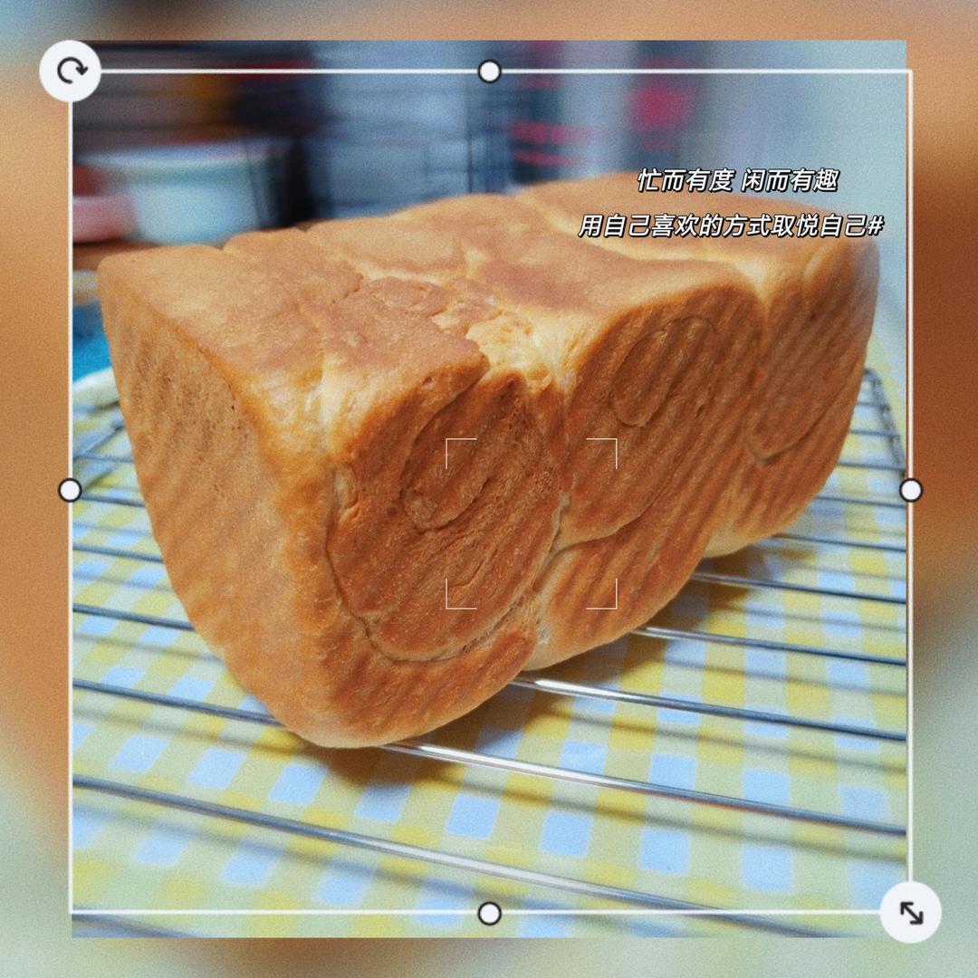 用烤箱自己做面包--手工牛奶吐司面包