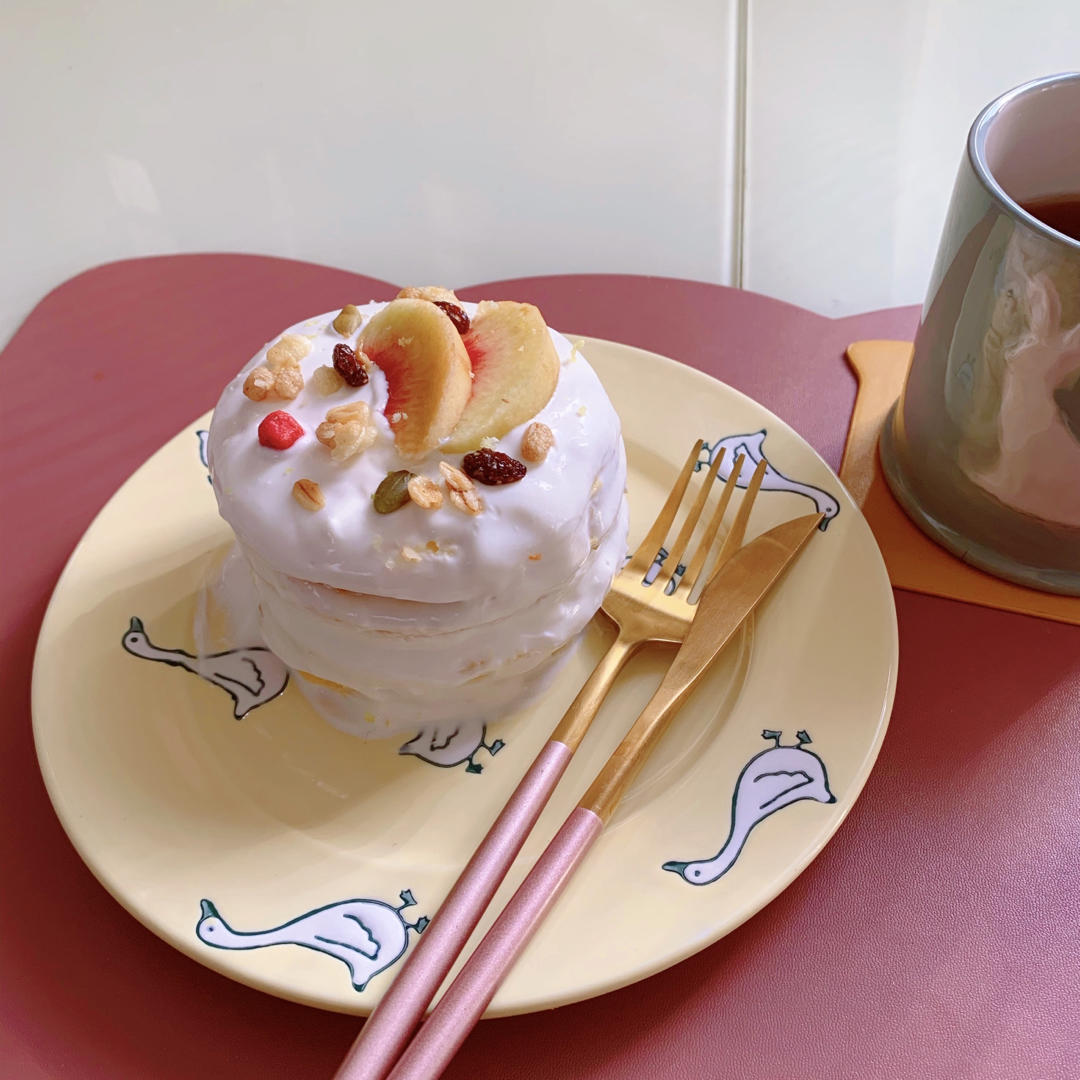 低卡【地瓜吐司蛋糕🍰】不需要烤箱的酸奶蛋糕、无油伪蛋糕🧁