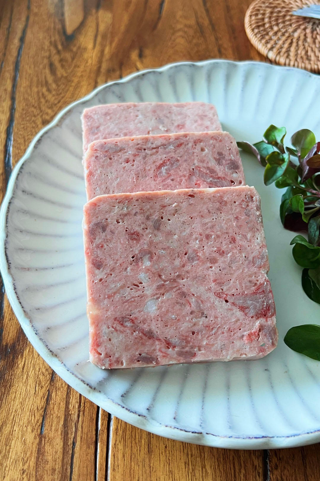心香雨做的脆嫩滑弹大肉粒天花板午餐肉丨淀粉少无添加