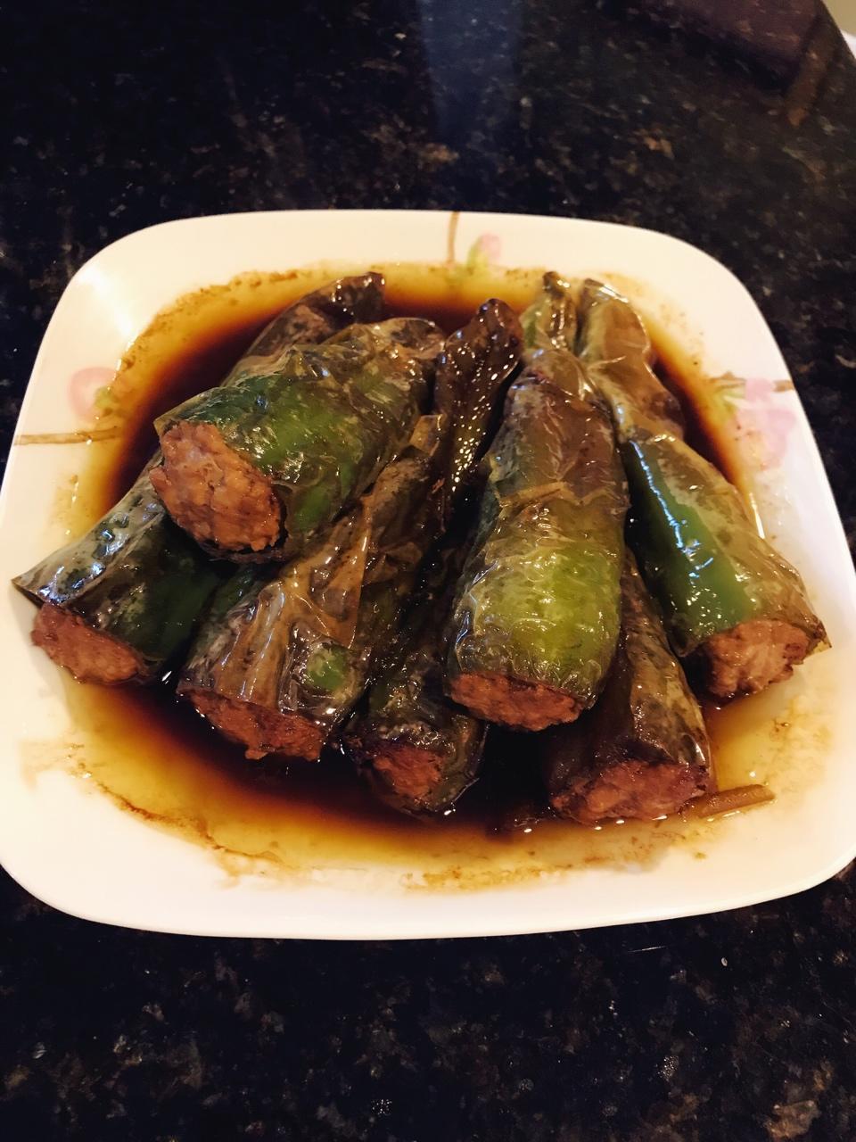 下饭菜肴--青椒酿肉