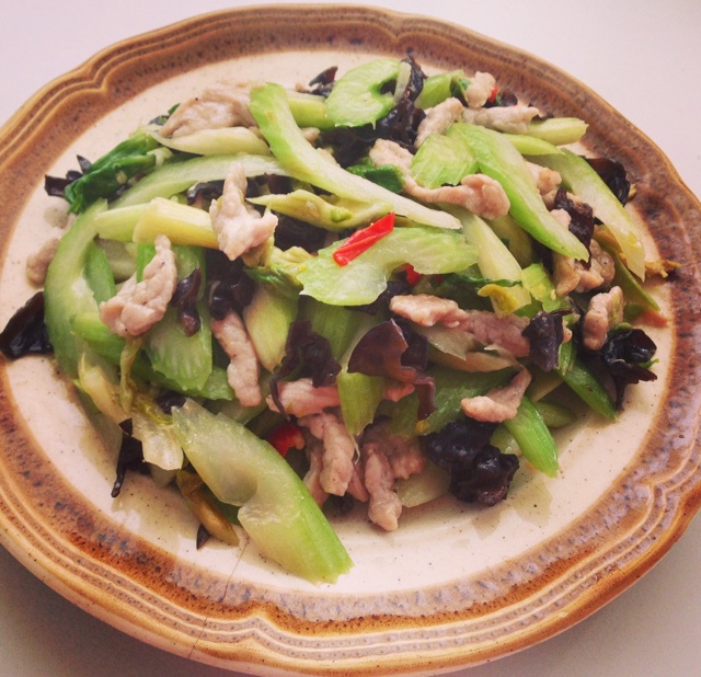 芹菜肉丝