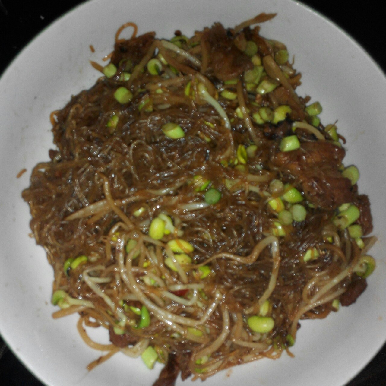 黄豆芽炒粉条