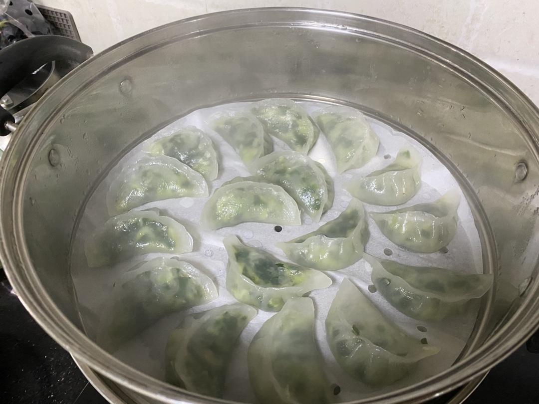 鲜虾青菜水晶饺【曼食慢语】