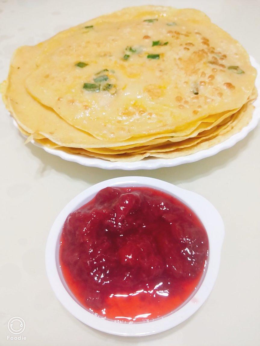 香葱火腿鸡蛋薄饼