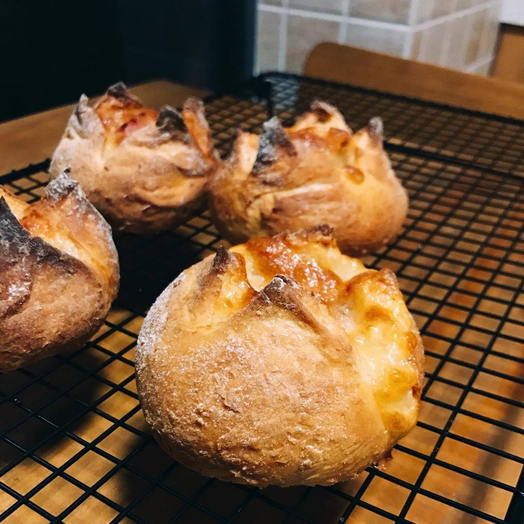 全麦芝士熔岩面包