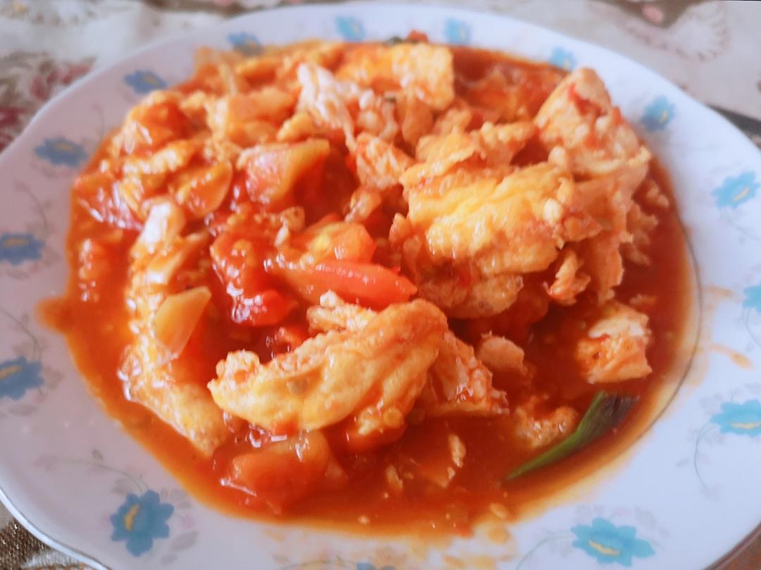 番茄炙蛋卵(酸甜口)