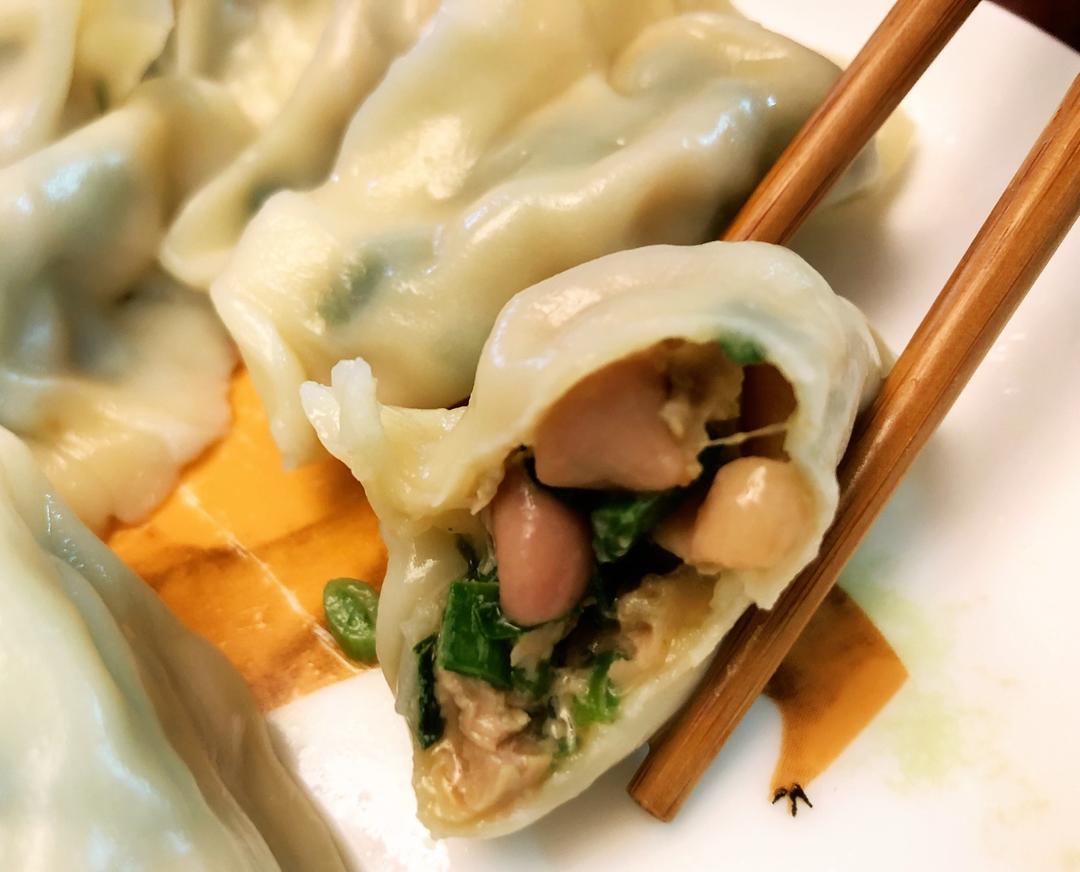 韭菜海肠饺子