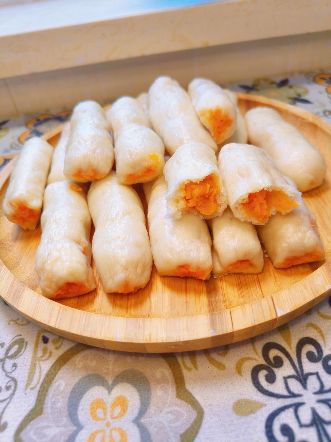 红薯手指馒头——大孩小孩都爱的香甜健康早餐