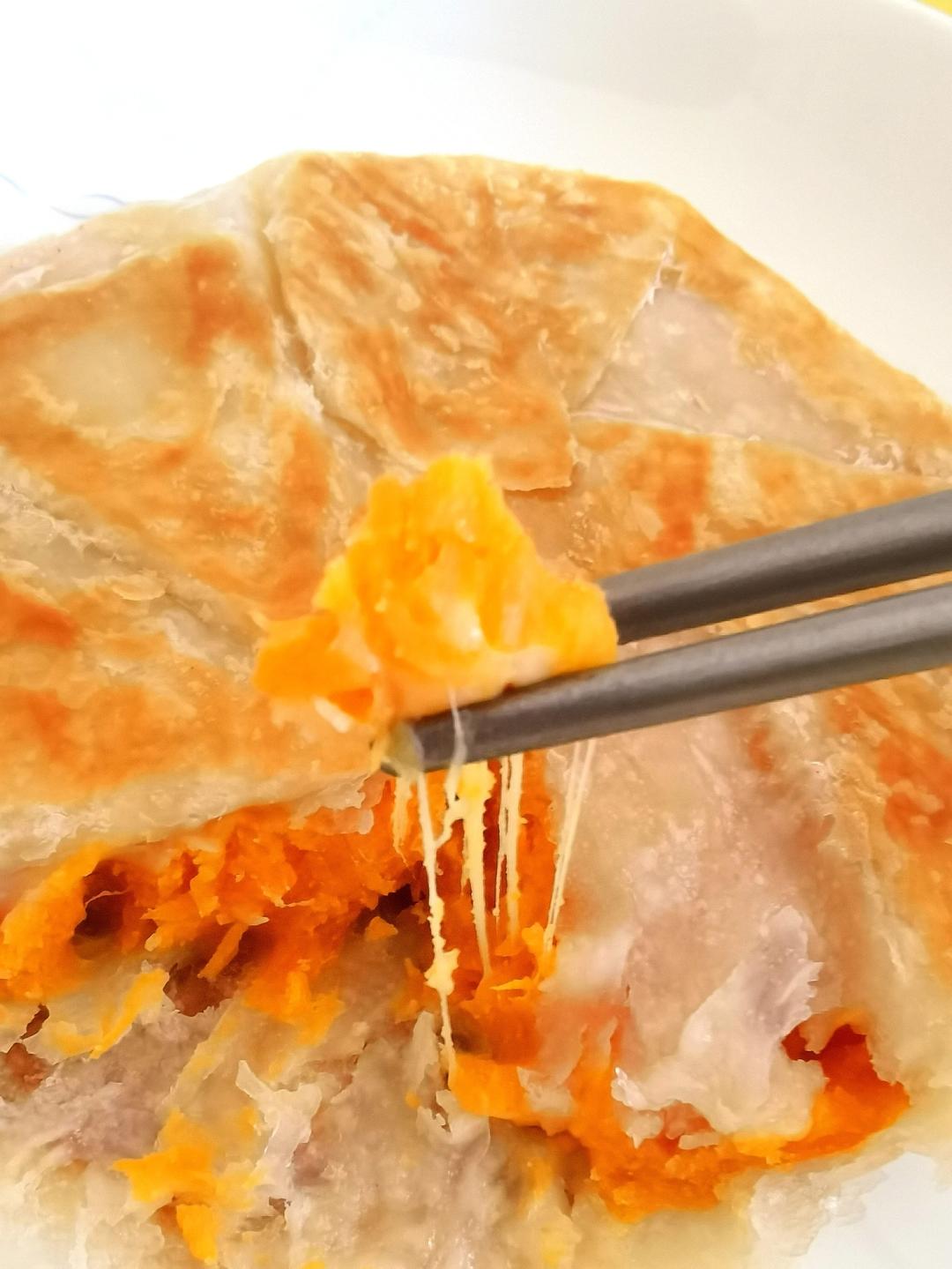 奶香芝士紫薯饼