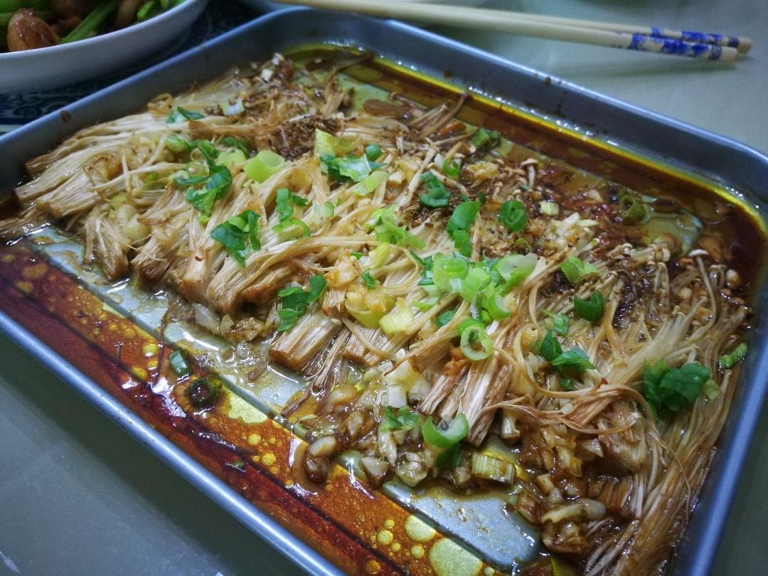 蒜蓉孜然烤金针菇