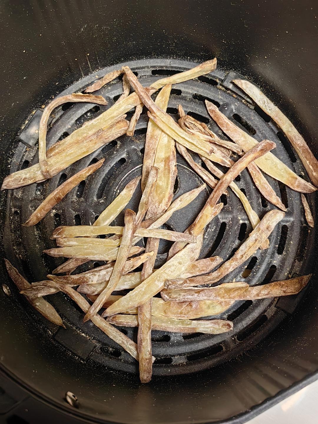 0失败！超简单！很省油！空气炸锅版薯条，现做现吃哦