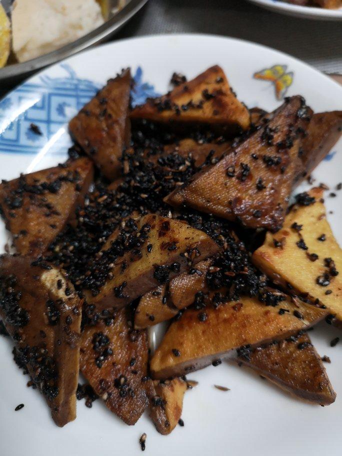香煎孜然白豆腐干