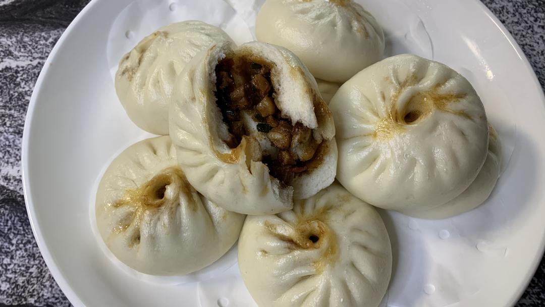乐活教主的美食之——四川酱肉包子（一次发酵）