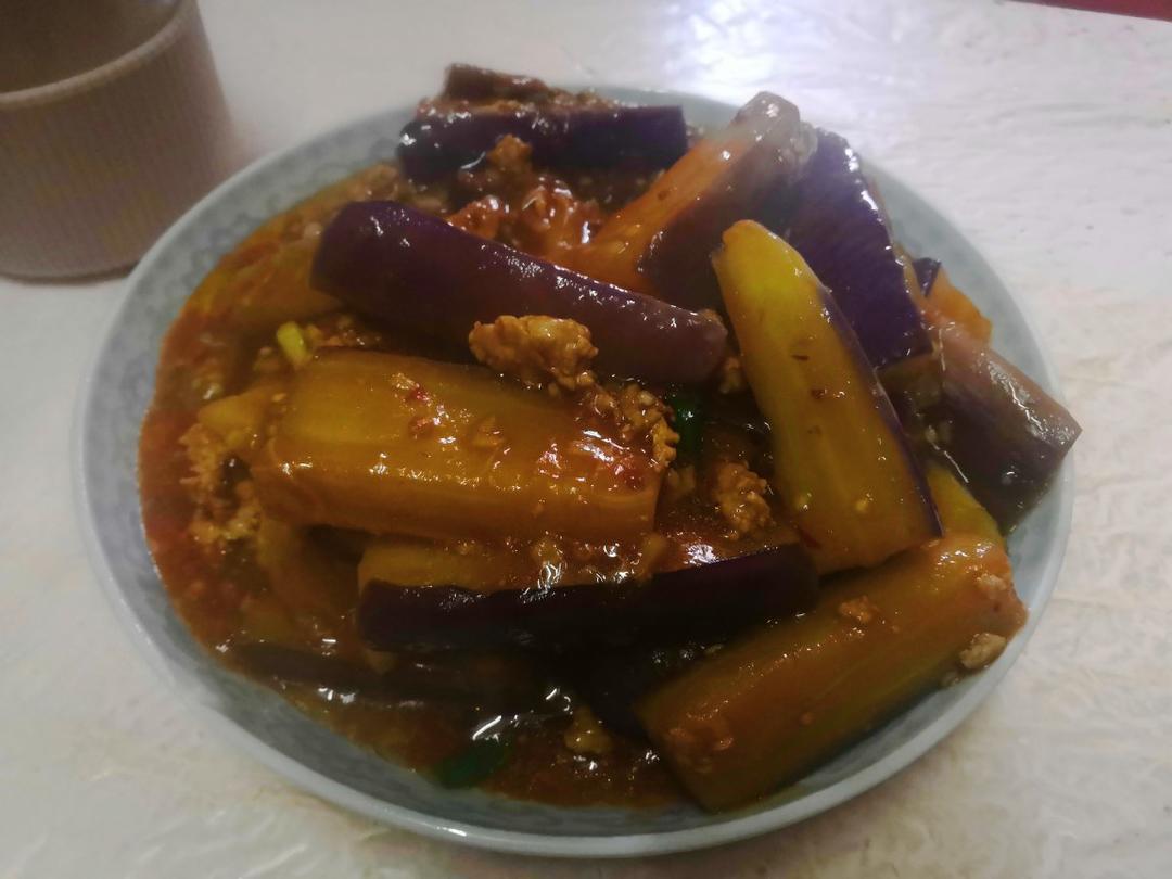 红烧肉沫茄子