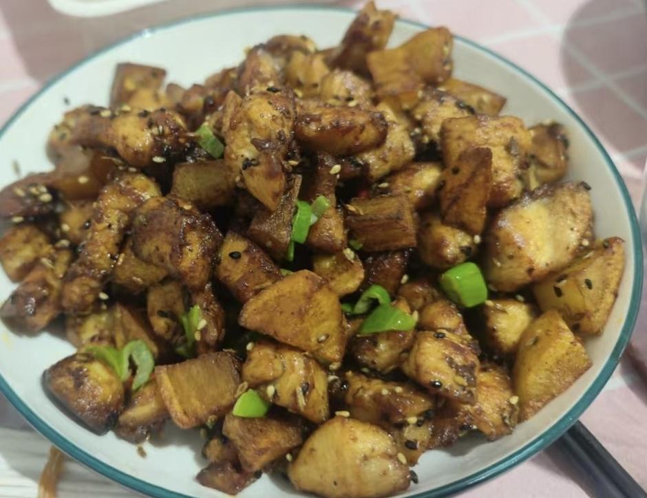 孜然蒜香鸡胸肉