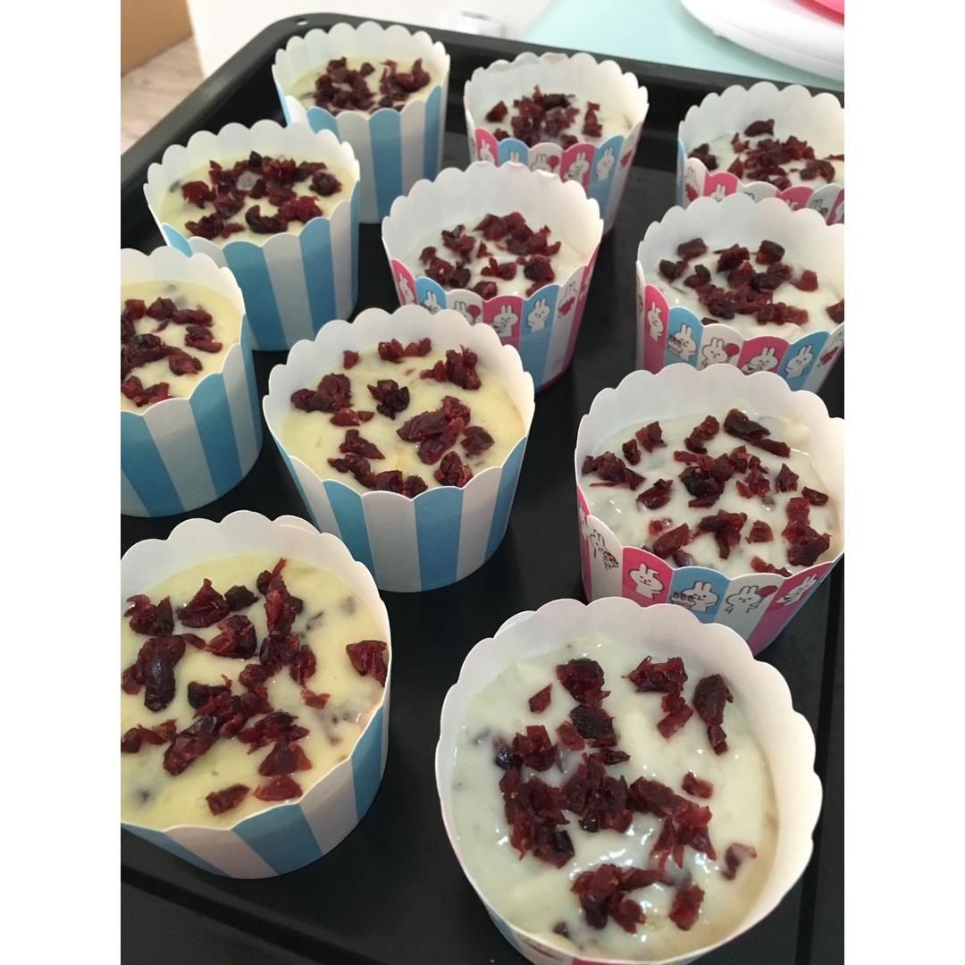 少女心的香蕉蔓越莓玛芬