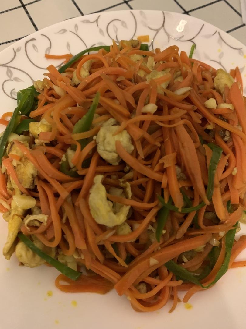 胡萝卜炒鸡蛋