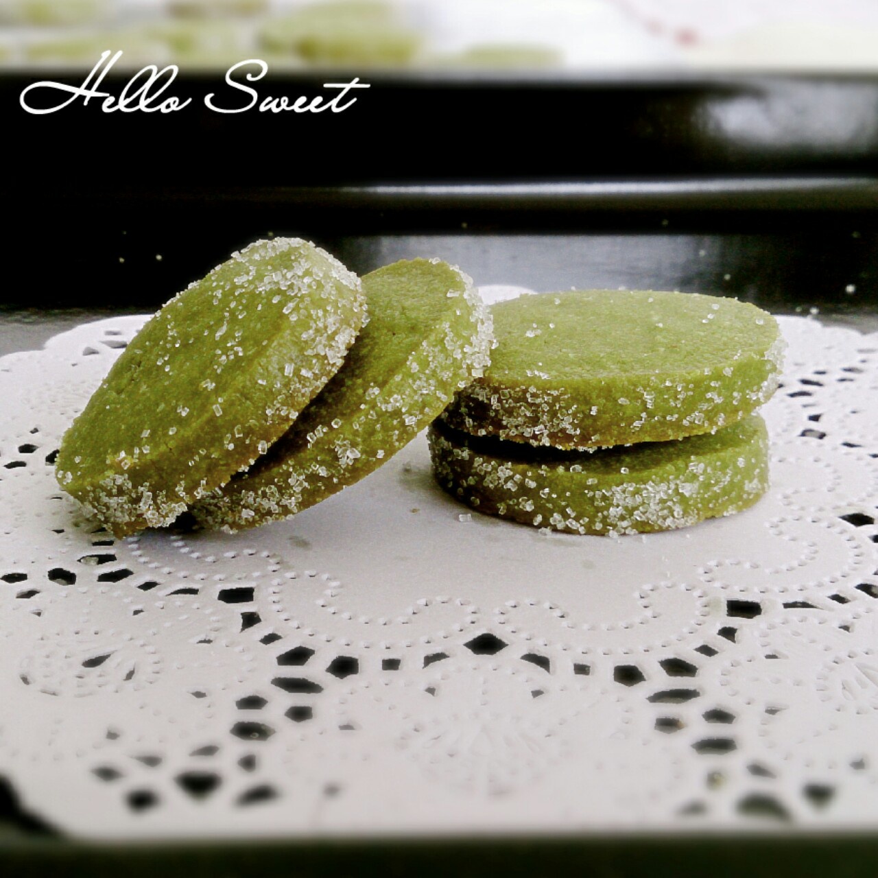微苦抹茶沙布列酥饼