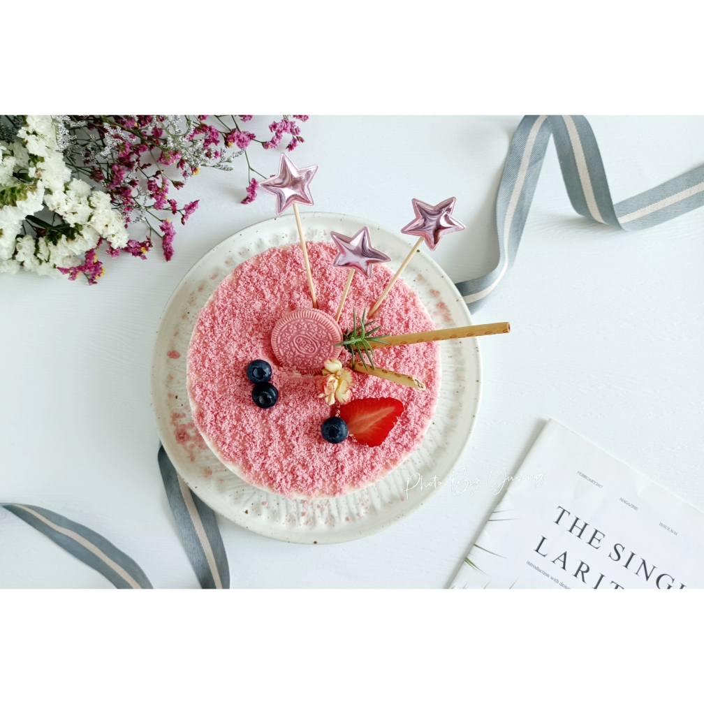 “薇甜”樱花草莓慕斯蛋糕的做法 步骤15