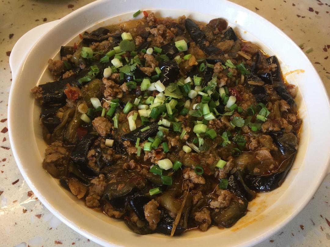 红烧肉沫茄子
