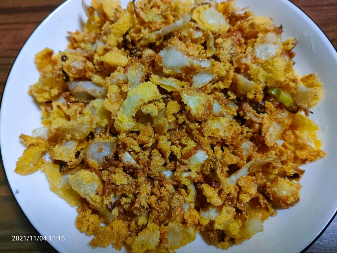 腊肉炒萝卜皮