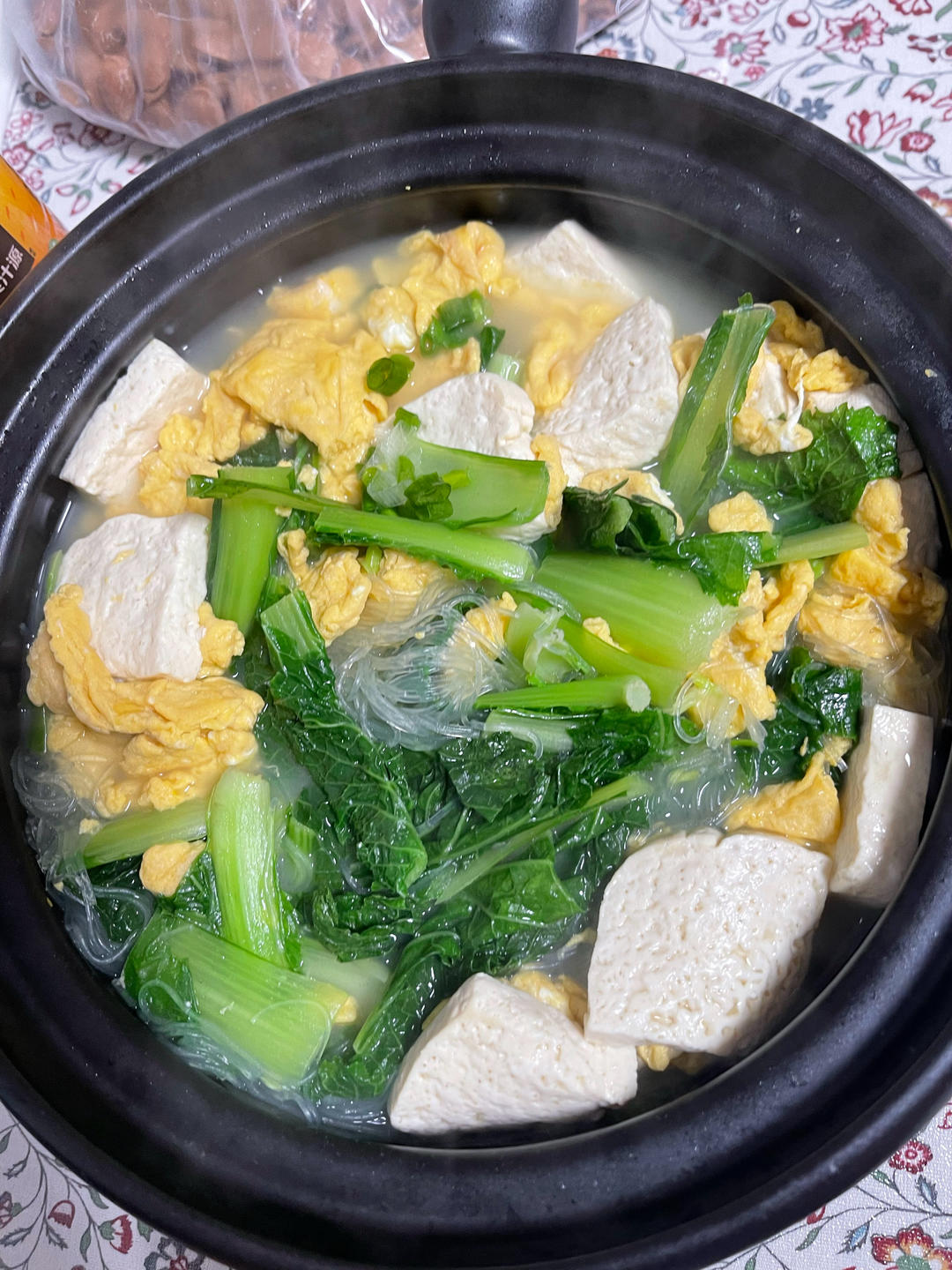 一滴不剩༄「小白菜🥬豆腐三鲜汤」༄鲜美极了👍👍👍