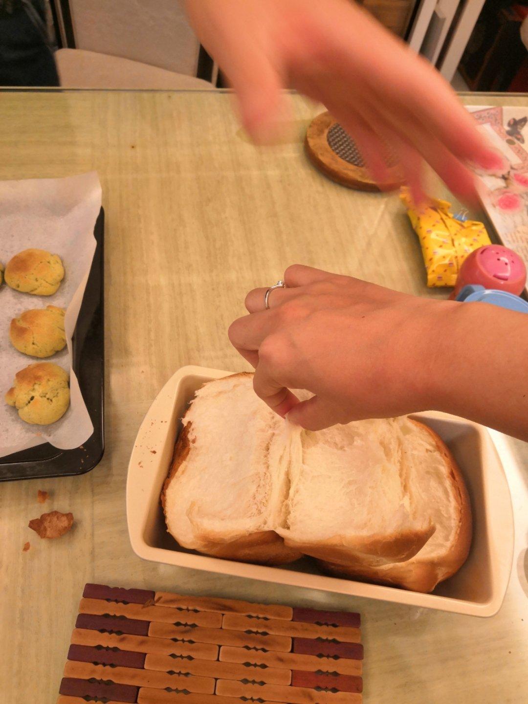 手工拉丝吐司面包