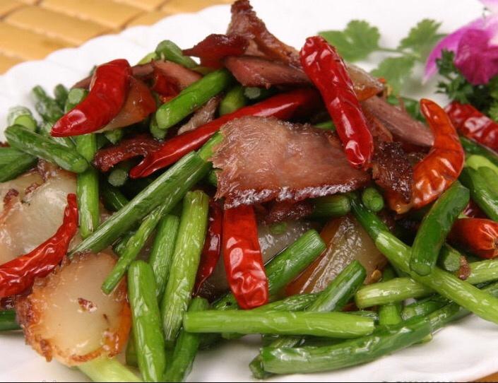 【蒜苔炒腊肉图片】wingchi_下厨房