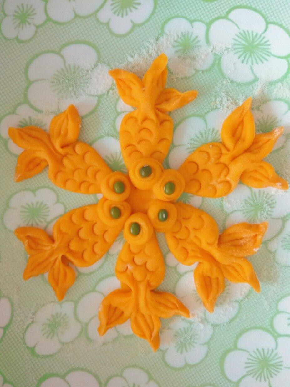 花样馒头 卡通小金鱼