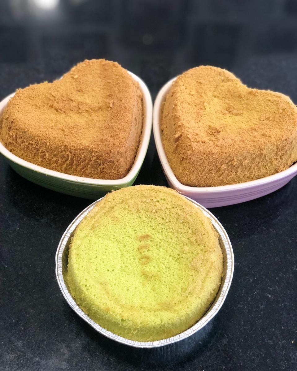 乐葵8寸菠菜戚风蛋糕