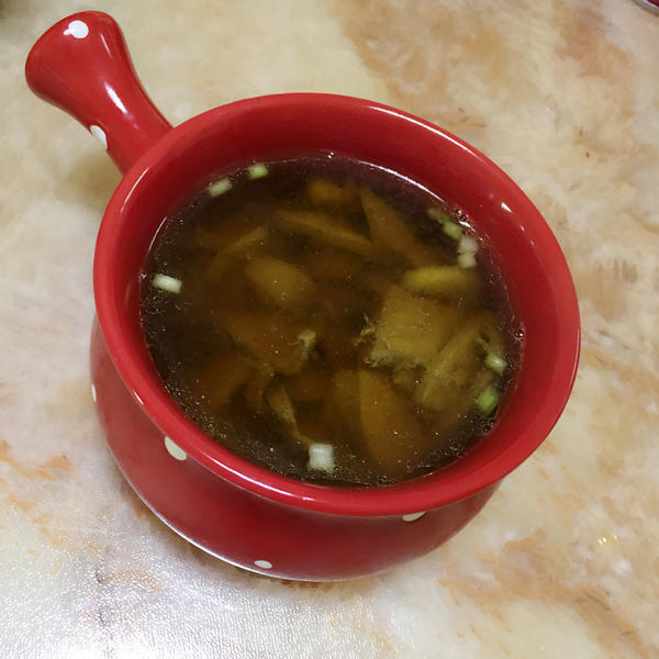 葱花猪肝汤