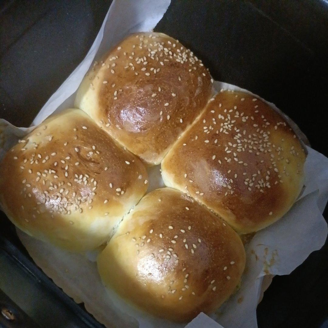 烤箱坏了，用空气炸锅做餐包