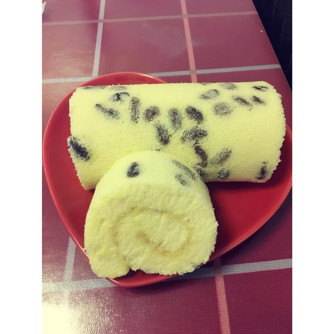 葡萄干蛋糕卷