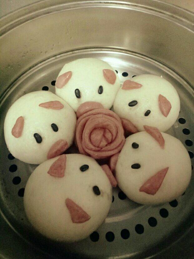可爱的小猪包子