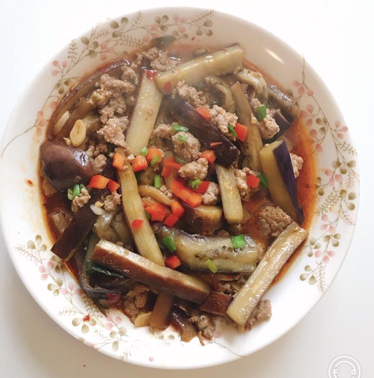红烧肉沫茄子