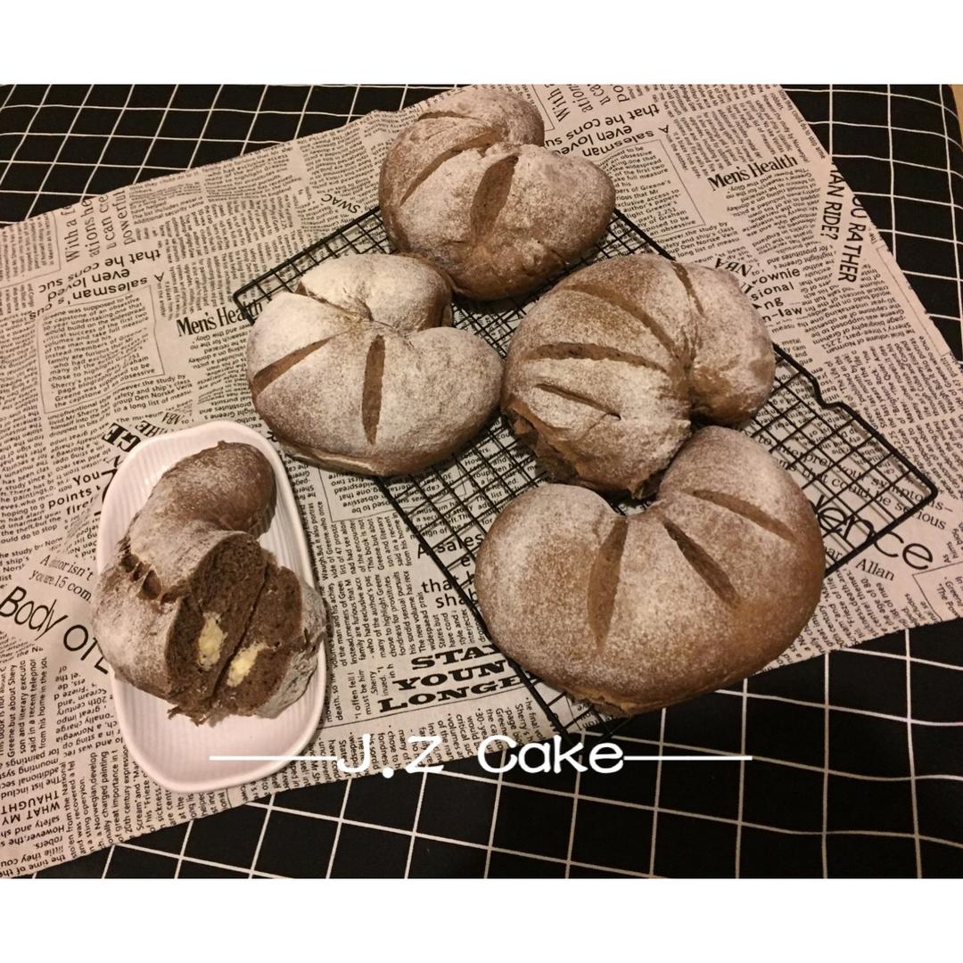 便便面包- 巧克力香蕉奶酪软欧