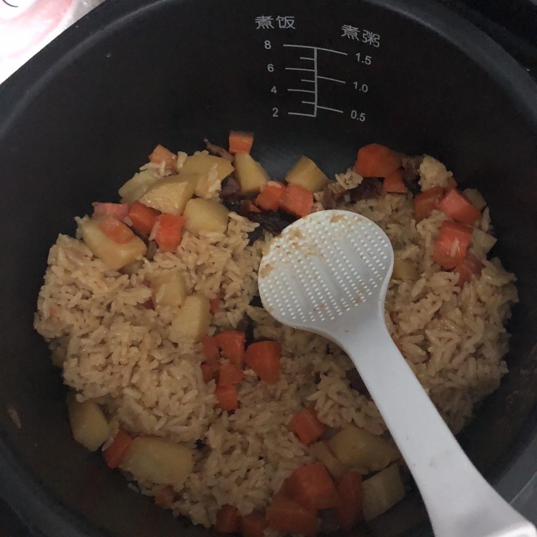 电饭锅版腊肉饭